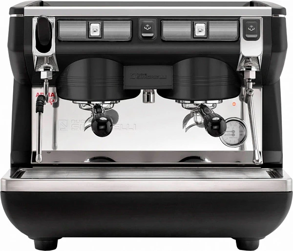 Рожковая кофемашина Nuova Simonelli Appia Life Compact 2Gr S (220V) (черная) (экономайзер)