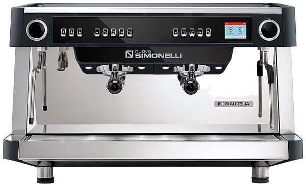 Рожковая кофемашина Nuova Simonelli AURELIA VOL XT 2Gr V (220V) (черная) (ПИД) (высокие группы) (LED