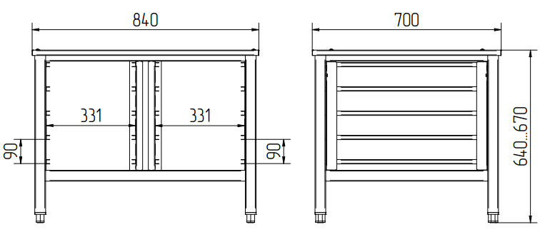 Подставка Abat ПК-10М (10 уровней)