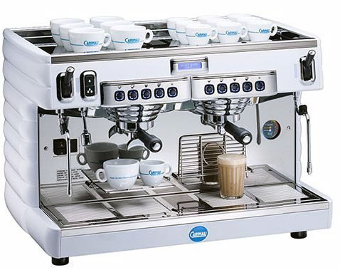 Рожковая кофемашина CARIMALI Bubble BU-E2-H-02_W высокие группы