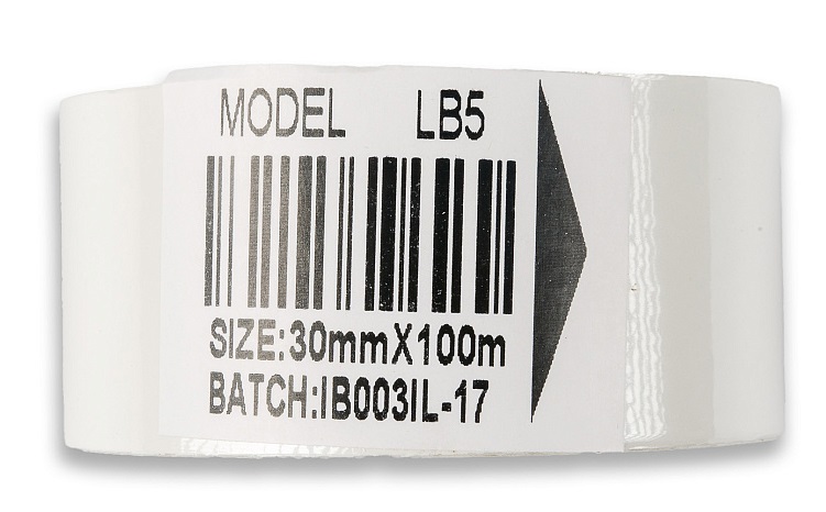 Термолента Hualian Machinery 30мм*100м (белая) (00000004220)