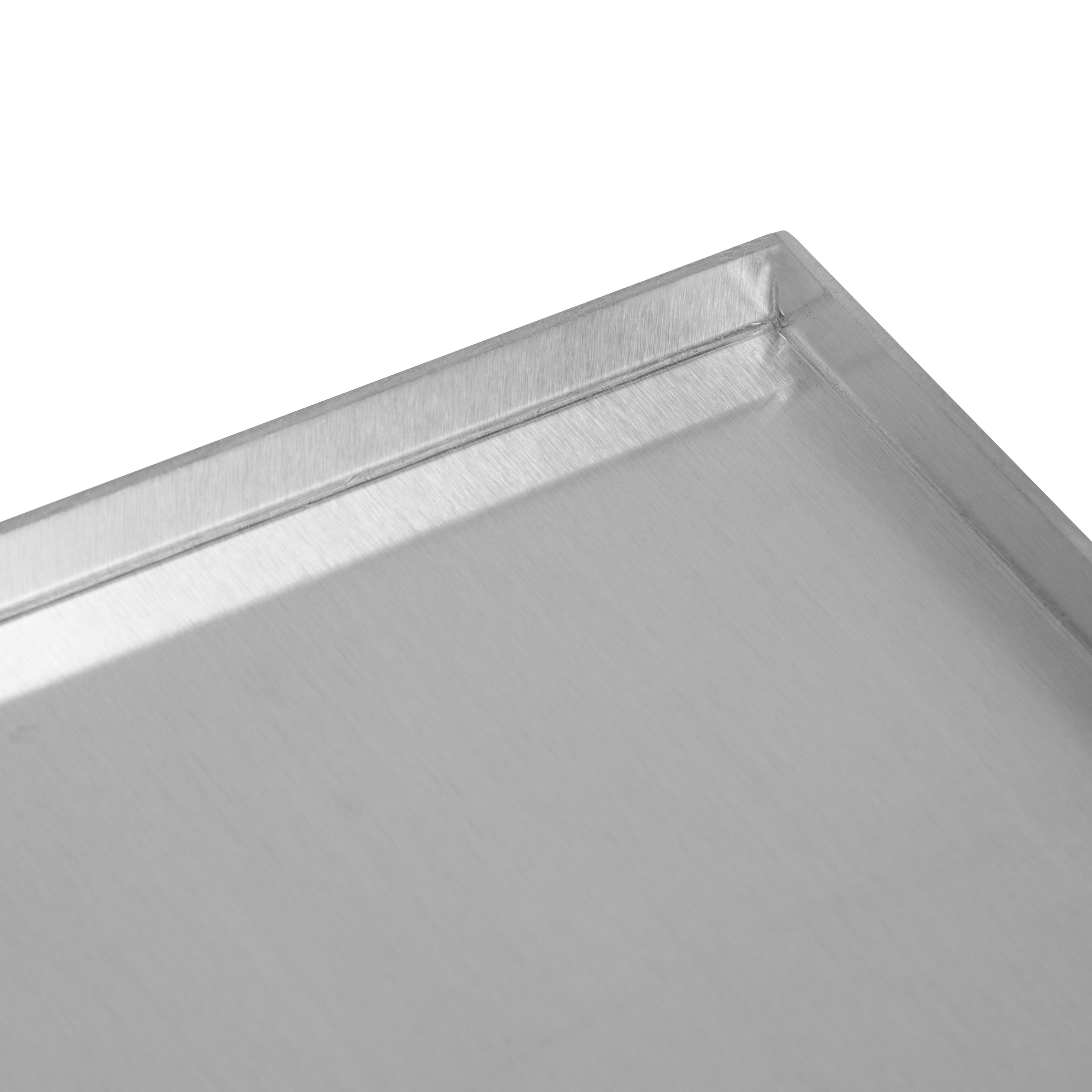 Противень Luxstahl 480х330х10 алюминий 1,5мм