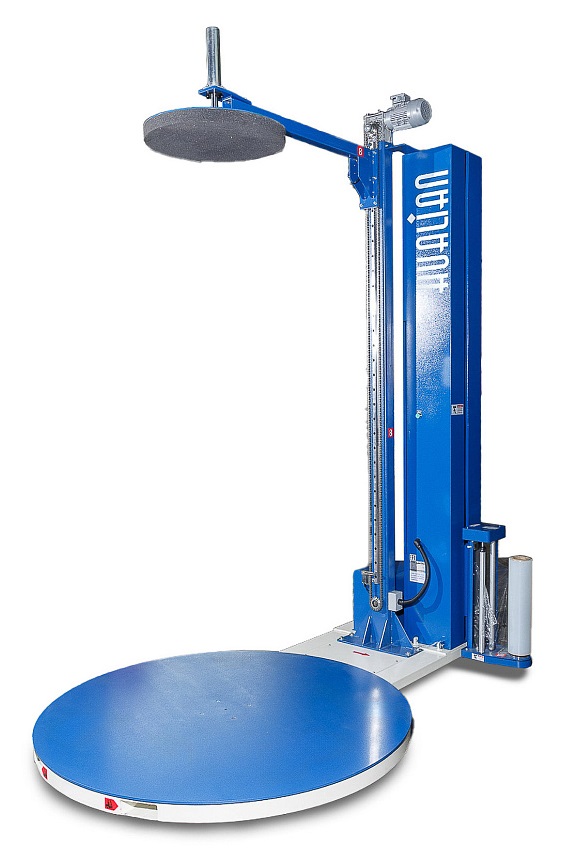 Паллетоупаковщик Hualian Machinery HL-1650EP Про с механическим натяжением (с прижимом)