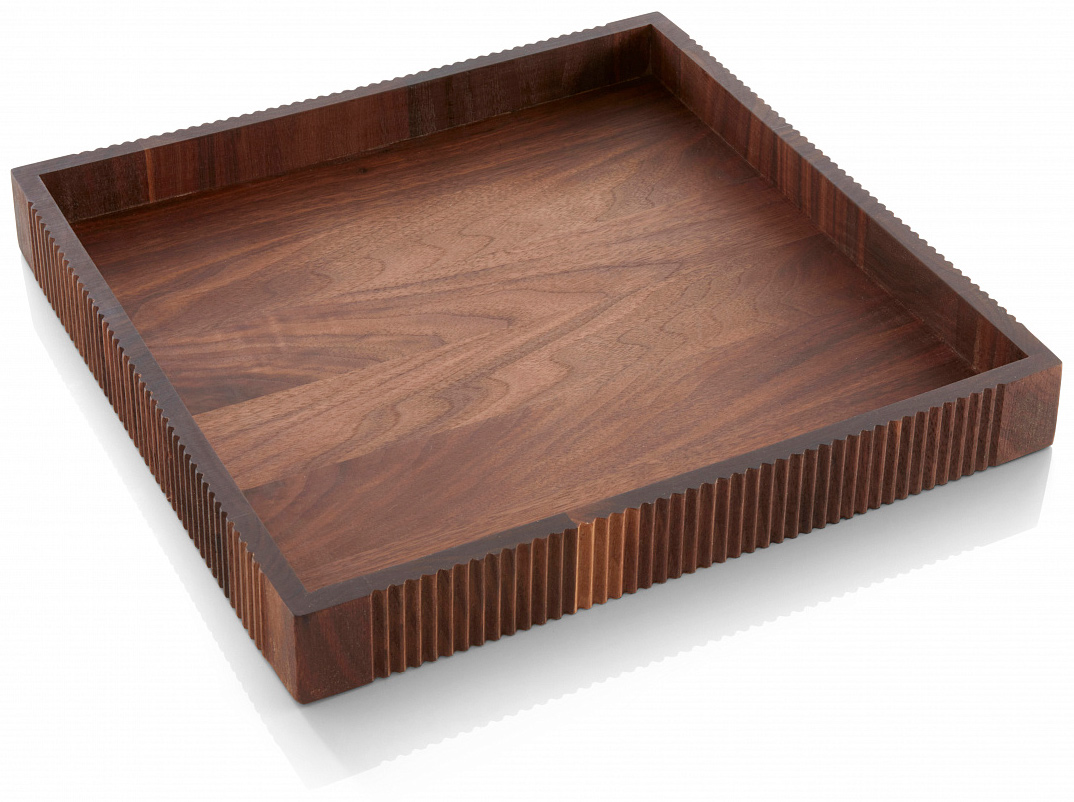 Поднос деревянный WMF 53.0139.0435 (орех) 30.5x30.5x3.8cm