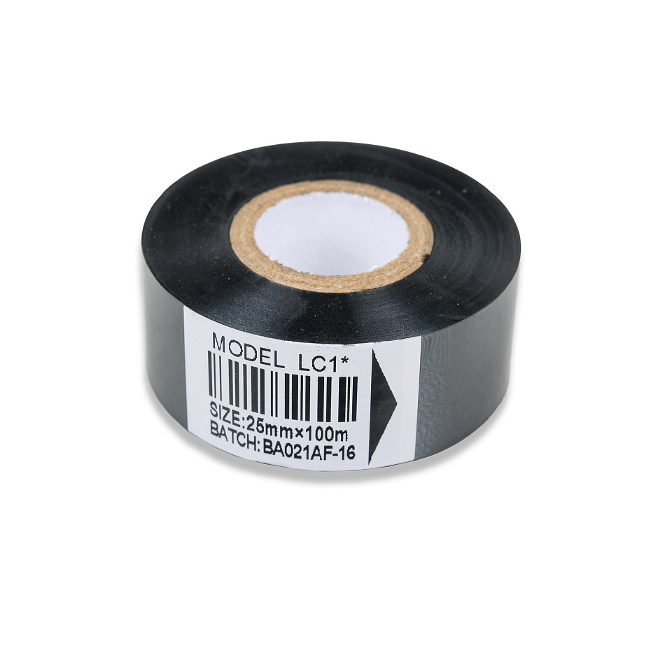 Термолента Hualian Machinery 25мм*100м (черная) LC1 (00000002685)