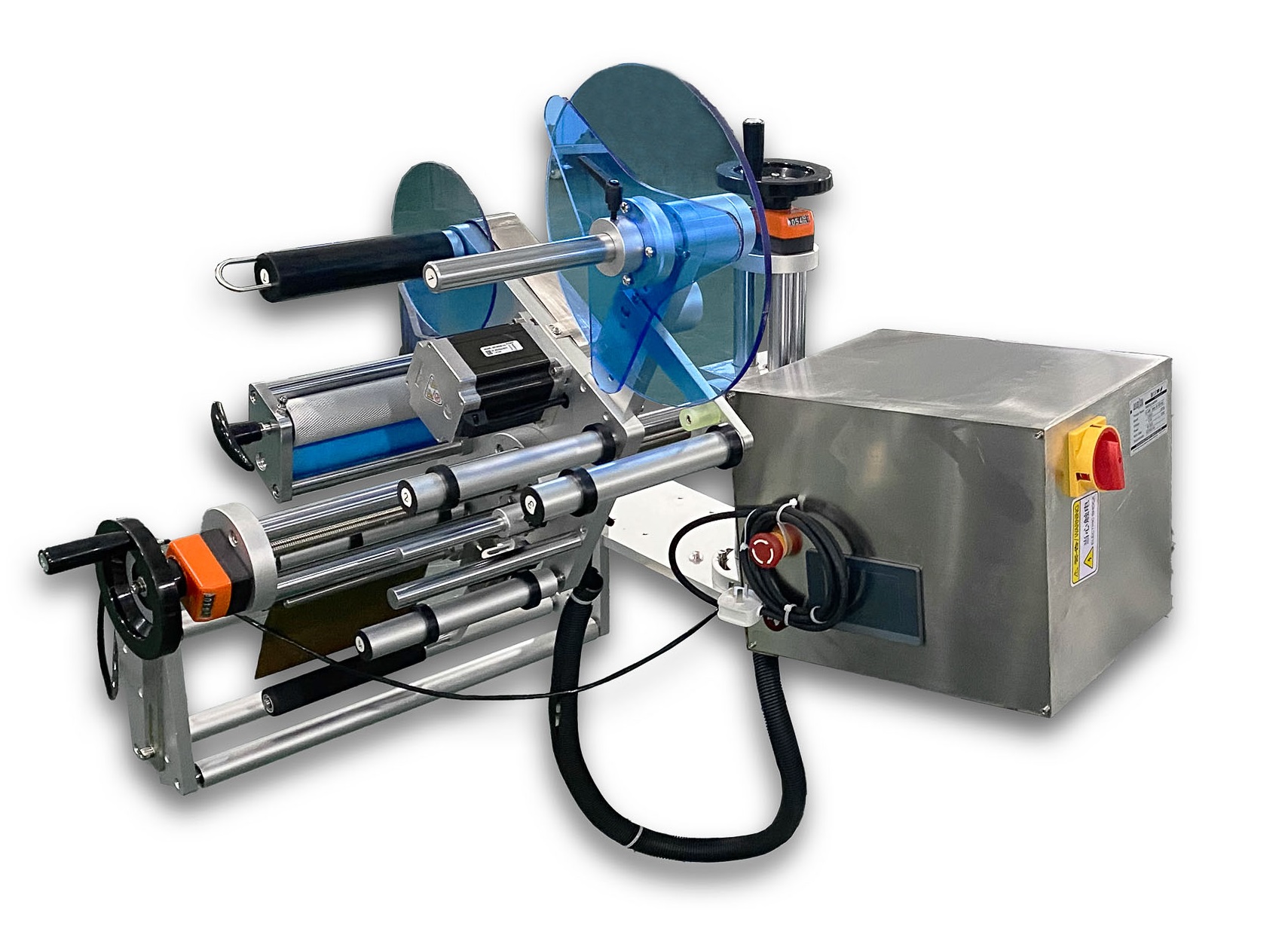 Автоматический встраиваемый этикетировщик Hualian Machinery HL-A600X (нижн. подача, W пленки до 600 мм)