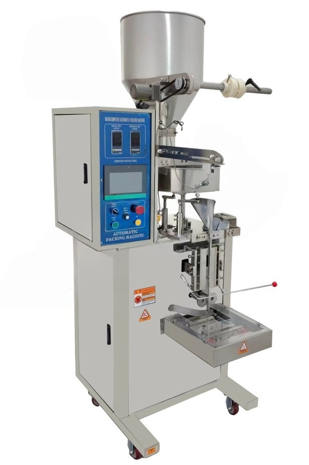 Автоматическая фасовочно-упаковочная машина Hualian Machinery DXDK-320RH-E (нерж., стик 17*110 мм, 4.6-8 мл, W пленки 42 мм, зубч. нож.)