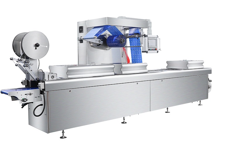Автоматическая термоформовочная машина Hualian Machinery HVR-420A (220*76.8*50 мм; 300*76.8*50 мм; вод.охл., газ., этикетировщик)