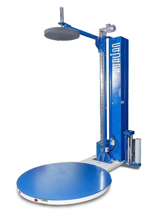 Паллетоупаковщик Hualian Machinery HL-1500EP Про с механическим натяжением (с прижимом)