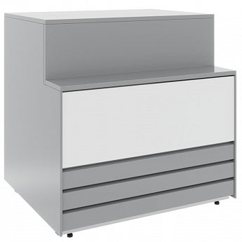 Кассовый прилавок Полюс GС75 N 0,9-7 (прилавок) 9006-9003 (Colore)