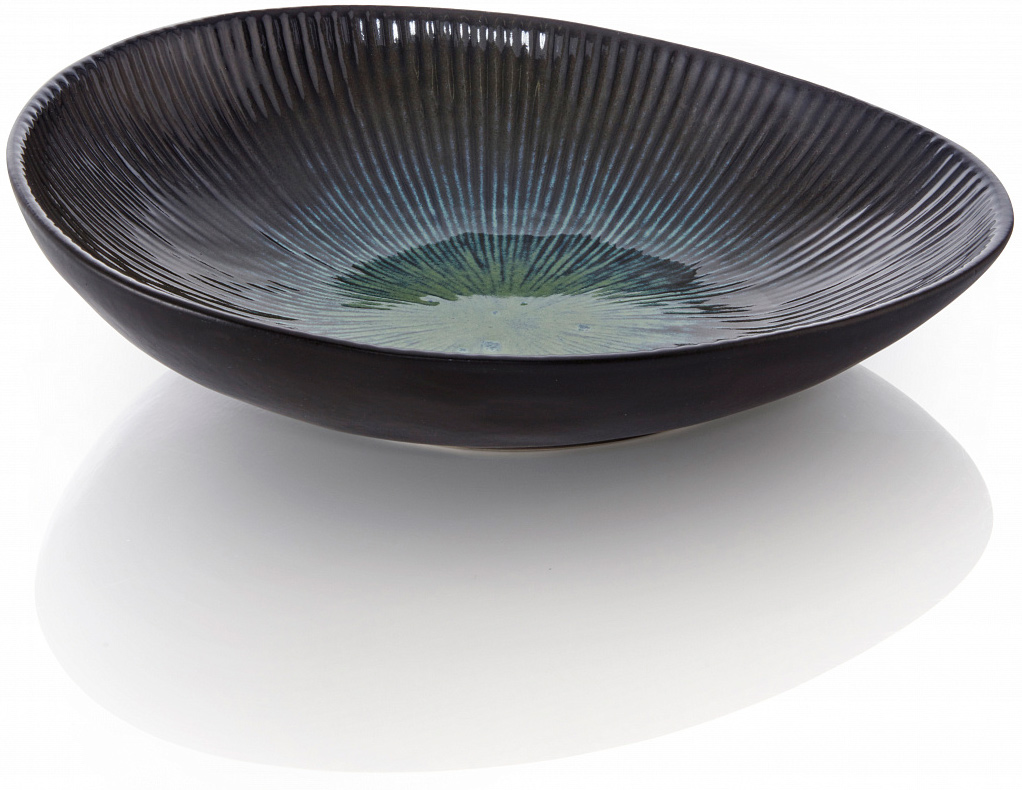 Овальная чаша WMF 53.0029.0120 Deep Ocean, зеленая, 26x23 см