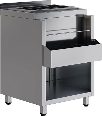Барная станция с карманом Restoinox БСНЗВЛ-8/6-БПК