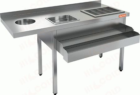 Барная станция коктейльная открытая Hicold НКС-15/7БК