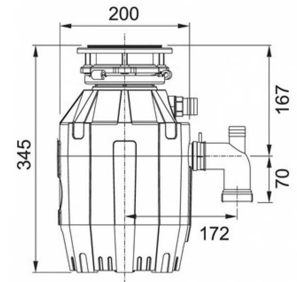 Измельчитель пищевых отходов Franke Turbo Elite TE-50