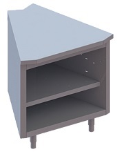 Прилавок неохлаждаемый угловой Apach Chef Line LUCI845